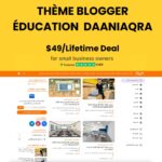 Thème Blogger Éducation – Daaniaqra | Design Moderne pour Blogs & Ressources Pédagogiques